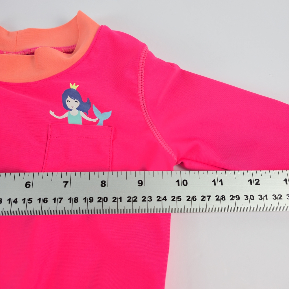 Carter's Baby Girls Mermaid Rash Guard Long Sleeves Swim Top | 24M - Picture 3 of 10
